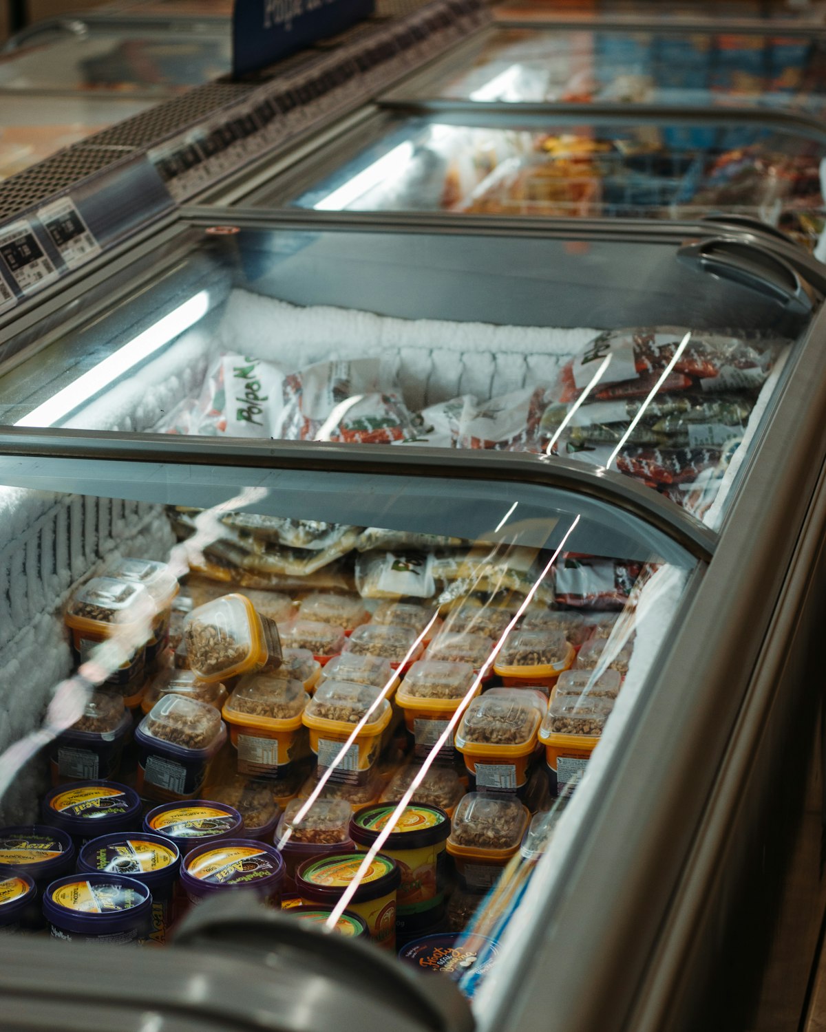 Commercial refrigeration unit stocked with food in an Aventura food service operation